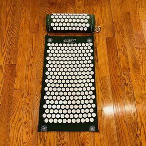 Shakti Mat  Green Original Organic Cotton Acupressure Mat & Pillow